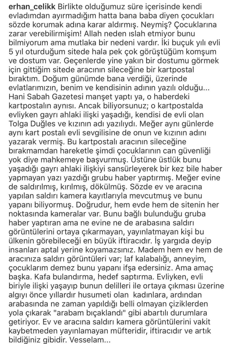 Erhan Çelik'ten Gülben Ergen'e sert açıklamalar