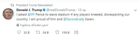 ABD Başkan Yardımcısı Pence stadyumu terketti