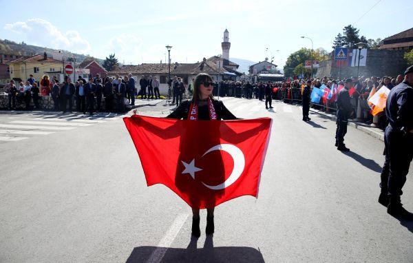 Novi Pazar'da Cumhurbaşkanı Erdoğan heyecanı