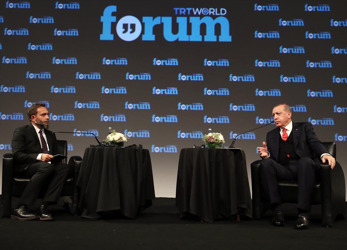 Cumhurbaşkanı'nın TRT WORLD FORUM konuşması
