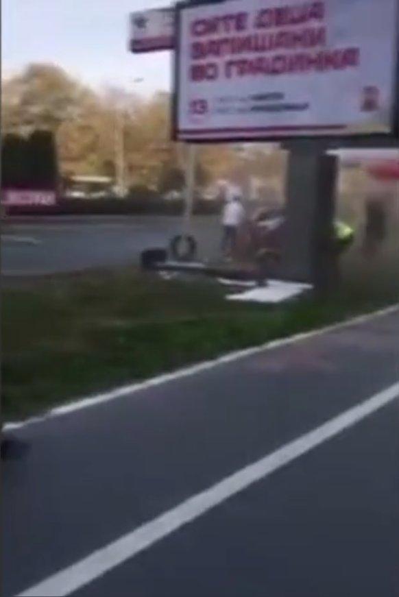 Üsküp'te korkunç ralli kazası