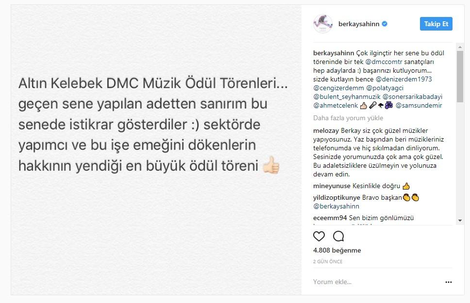 Hande Yener Altın Kelebek Ödülleri'ne ateş püskürdü
