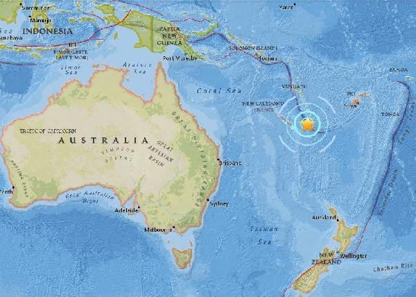 Pasifik ülkesi Yeni Kaledonya'da deprem