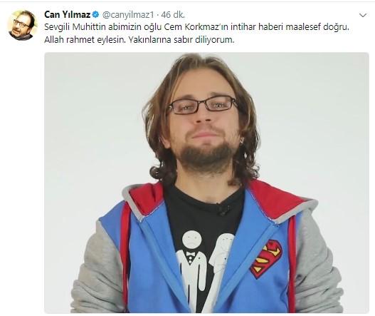 Oyuncu Cem Korkmaz intihar etti