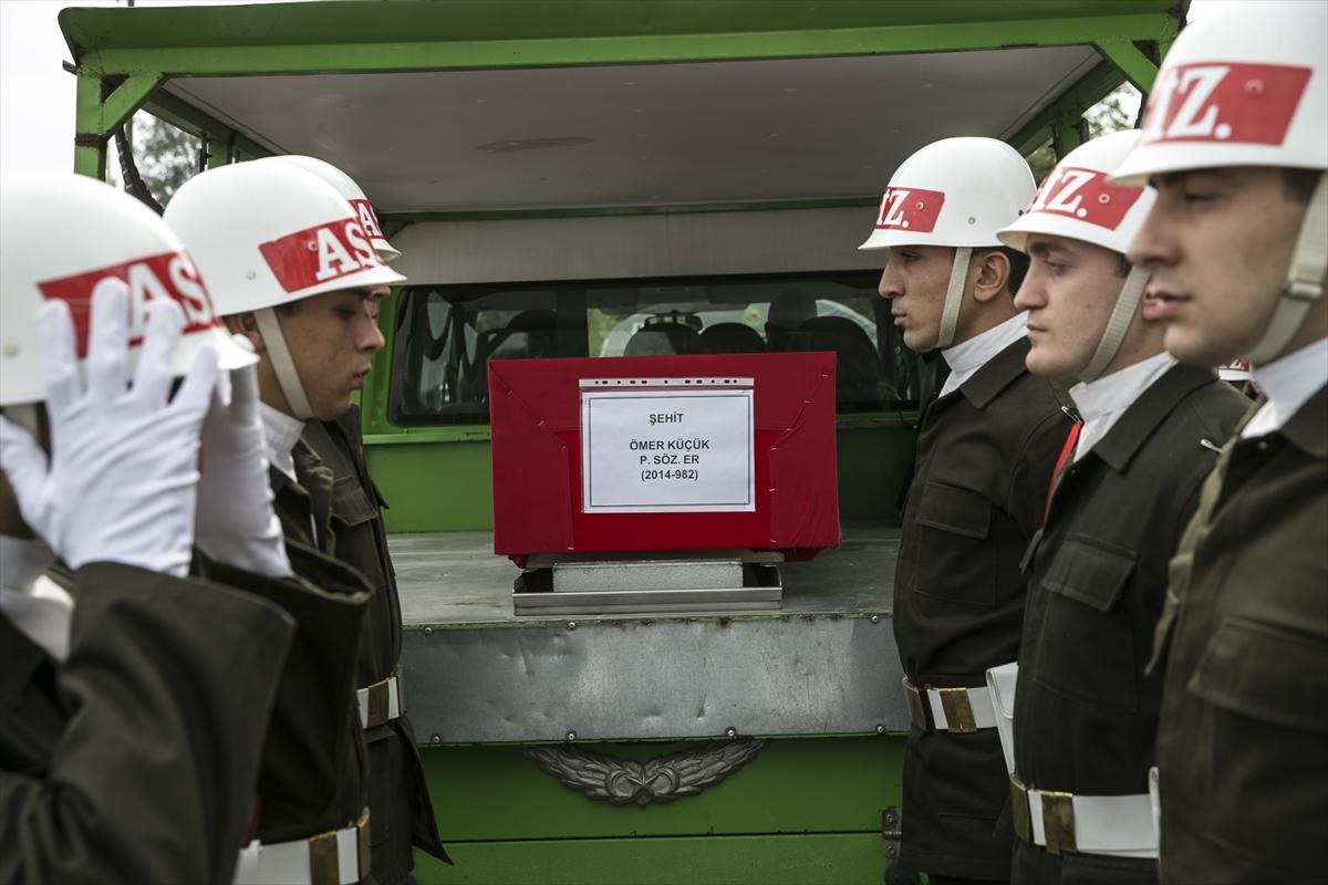 Hakkari şehidi Ömer Küçük'e veda