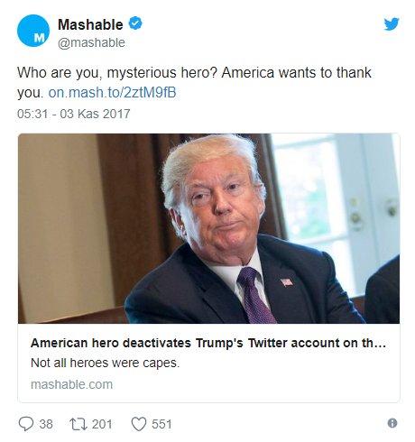 Trump'ın Twitter hesabını kapattılar