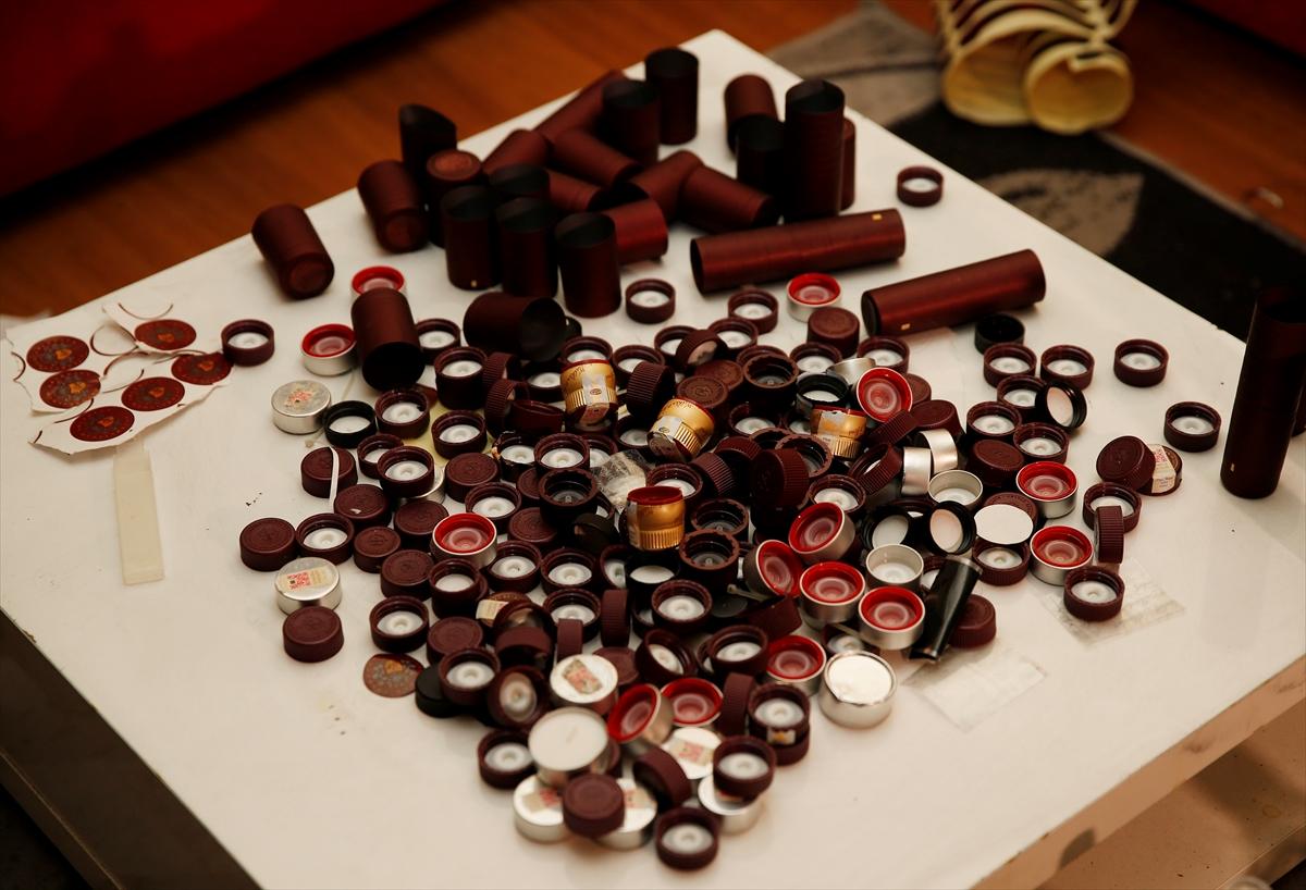 Balyoz timi Ankara'da sahte içki imalathanesini bastı