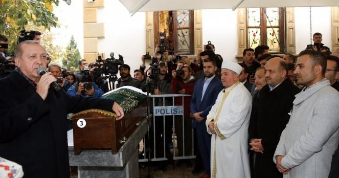 Cumhurbaşkanı Erdoğan okul arkadaşının cenazesine katıldı