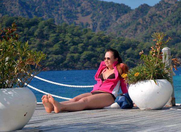 Fethiye'de kasım ayında deniz keyfi