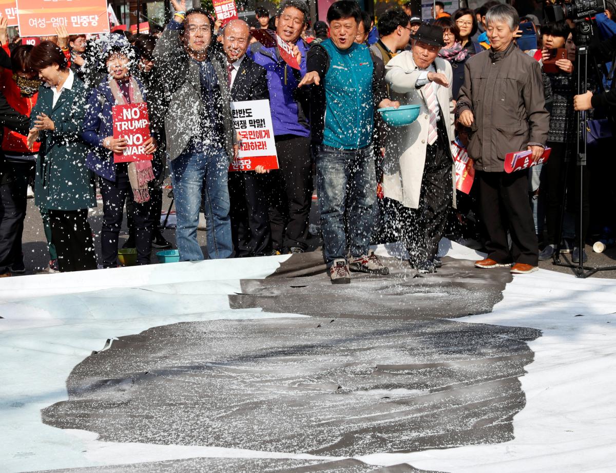 Güney Kore'de Trump arbedesi