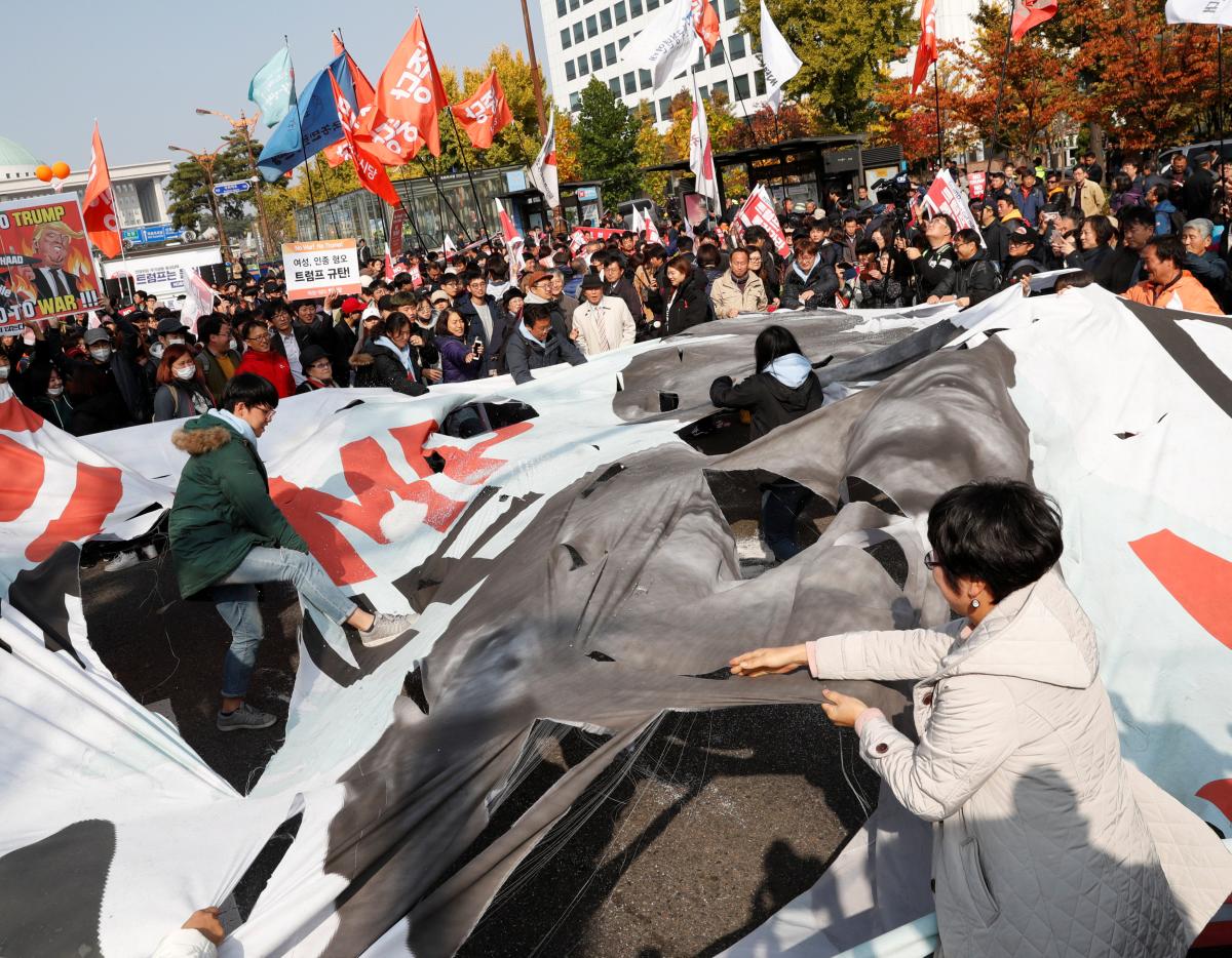 Güney Kore'de Trump arbedesi