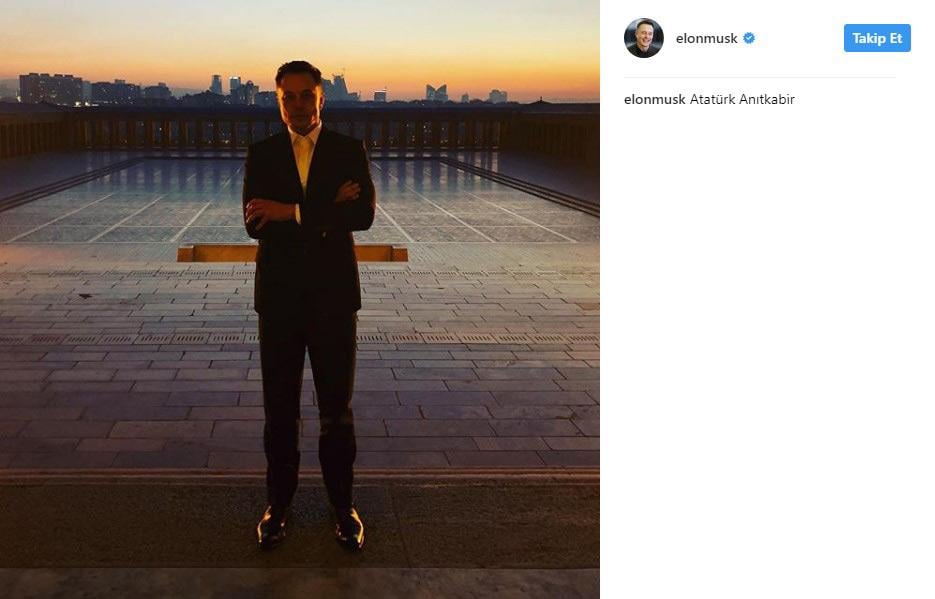 Elon Musk, Anıtkabir'i ziyaret etti
