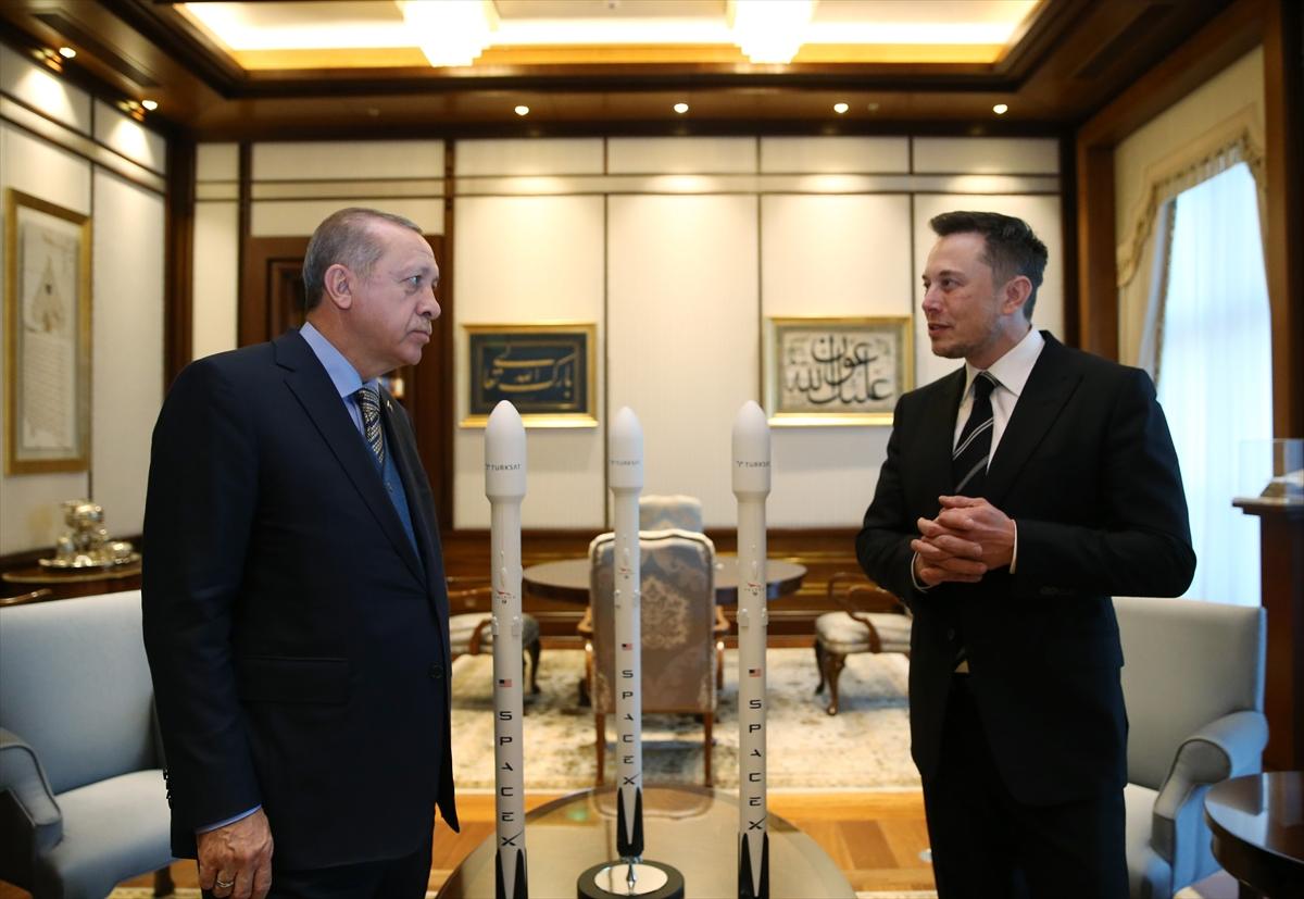 Beştepe'de Erdoğan-Elon Musk görüşmesi