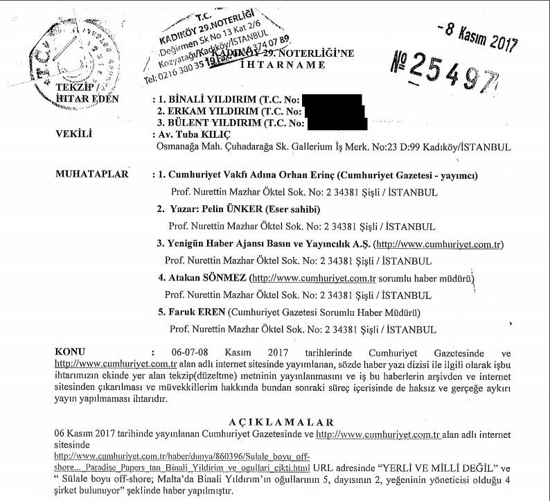 Başbakan'dan Cumhuriyet'in iddialarına tekzip