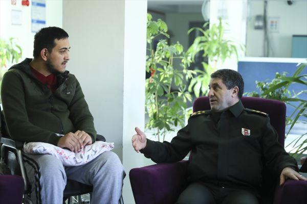Genelkurmaydan darp edilen gazilere ziyaret