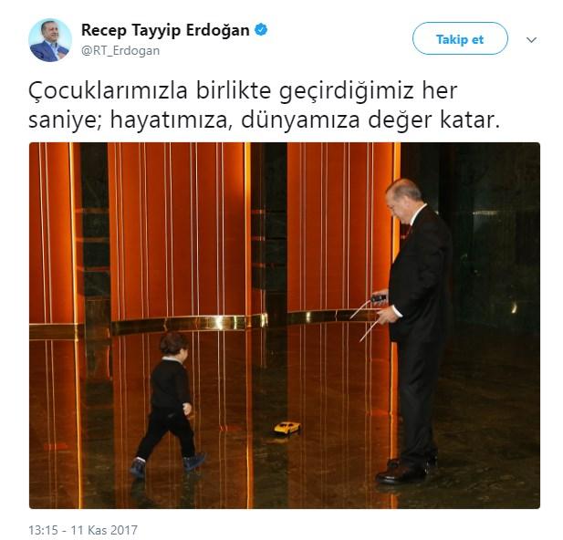 Cumhurbaşkanı Erdoğan'dan anlamlı paylaşım