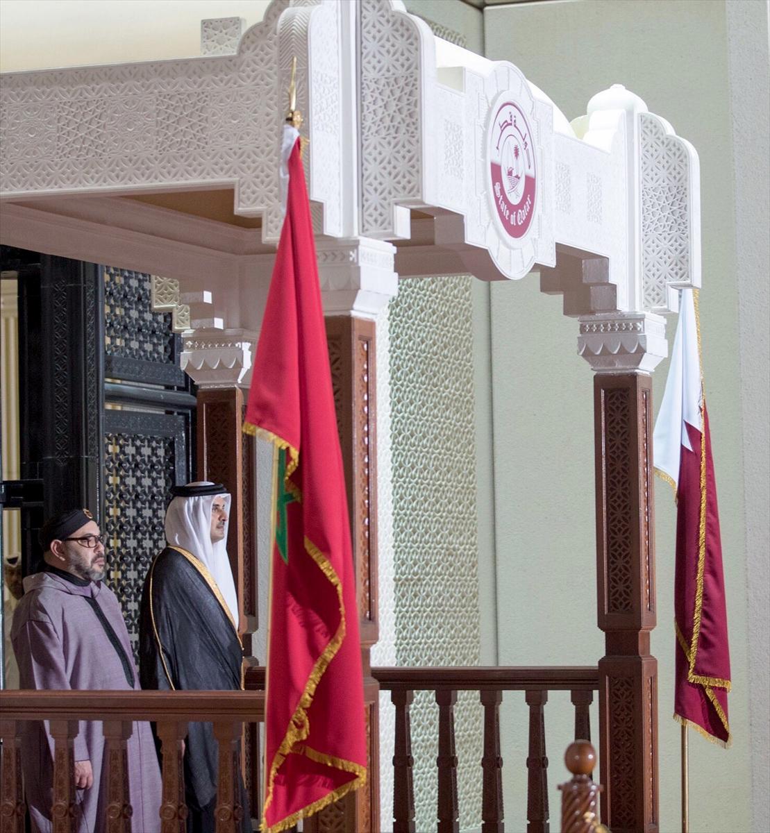 Fas Kralı 6. Muhammed Katar'da