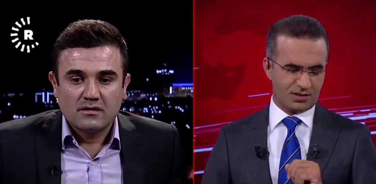 Rudaw canlı yayında depremle sallandı