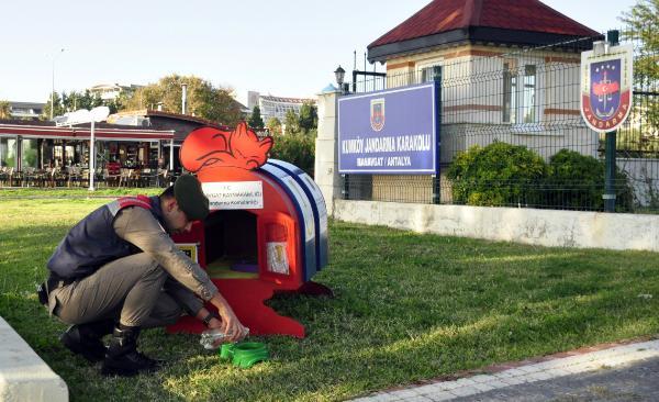 Antalya'da jandarmadan kedilere sıcak yuva