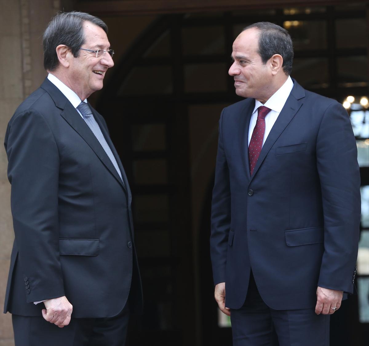 Sisi, Anastasiadis'le görüştü