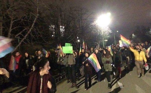 ODTÜ'de LGBT eylemi