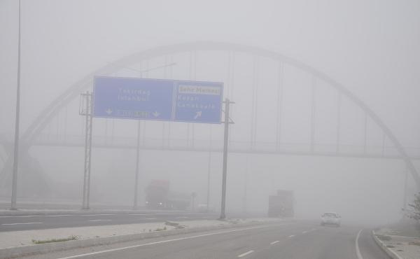 Malkara'da yoğun sis