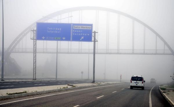 Malkara'da yoğun sis