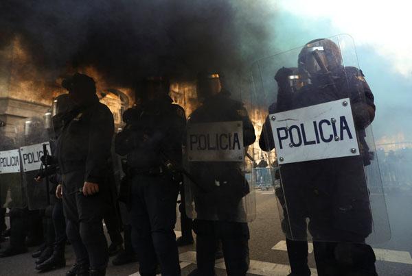 İspanya'da Uber eylemi