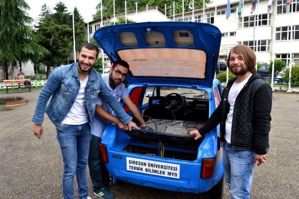 Hurda araçtan elektrikli otomobil ürettiler