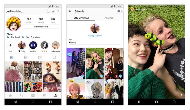 Instagram'dan hikaye arşivi özelliği