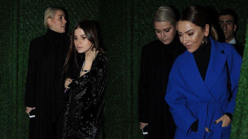 Hadise sabaha kadar eğlendi