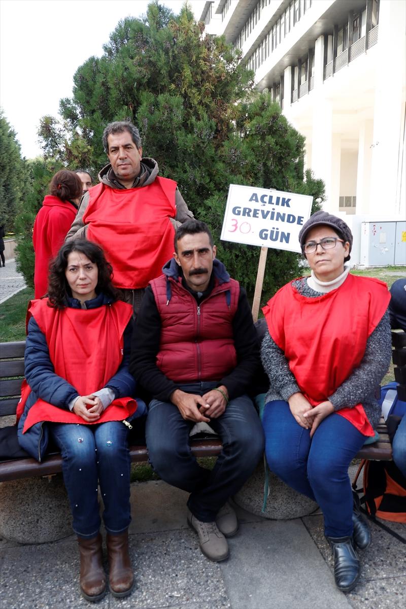 İzmir'de belediye işçisi açlık grevinde