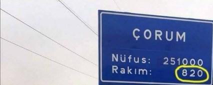 Çorum’un sürekli değişen rakımı