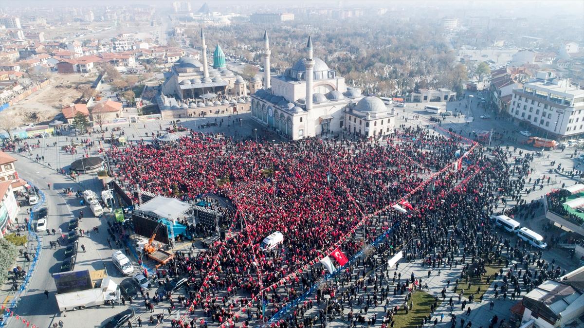 Konya'da Kudüs mitingi