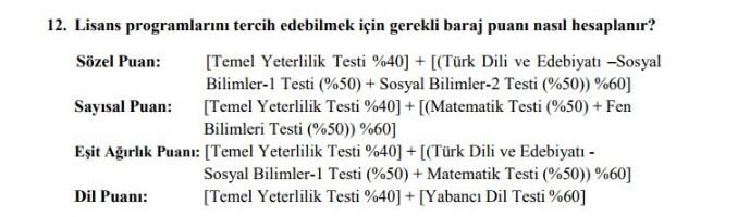 Üniversiteye girişte YKS'ye ilişkin yeni bilgiler