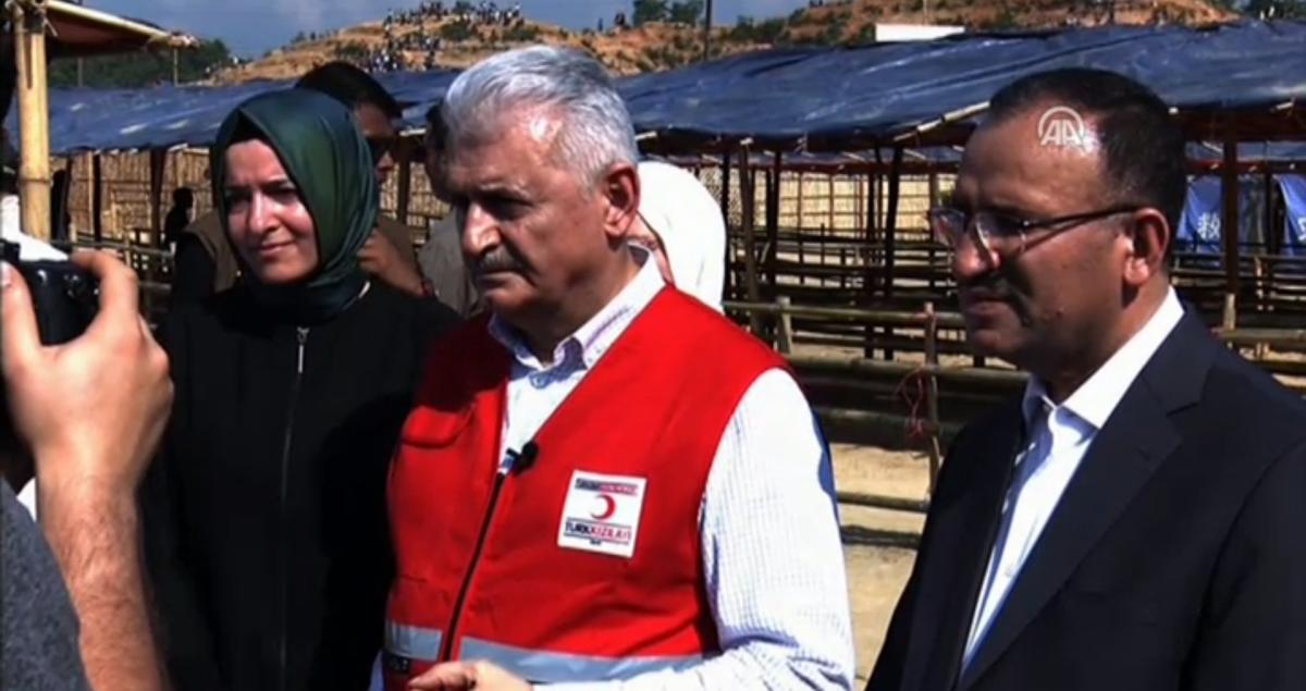 Başbakan Yıldırım Arakanlı Müslümanların kampında