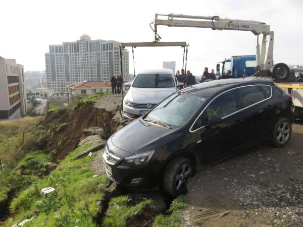 Ataşehir'de FETÖ'ye ait okul inşaatında toprak kayması