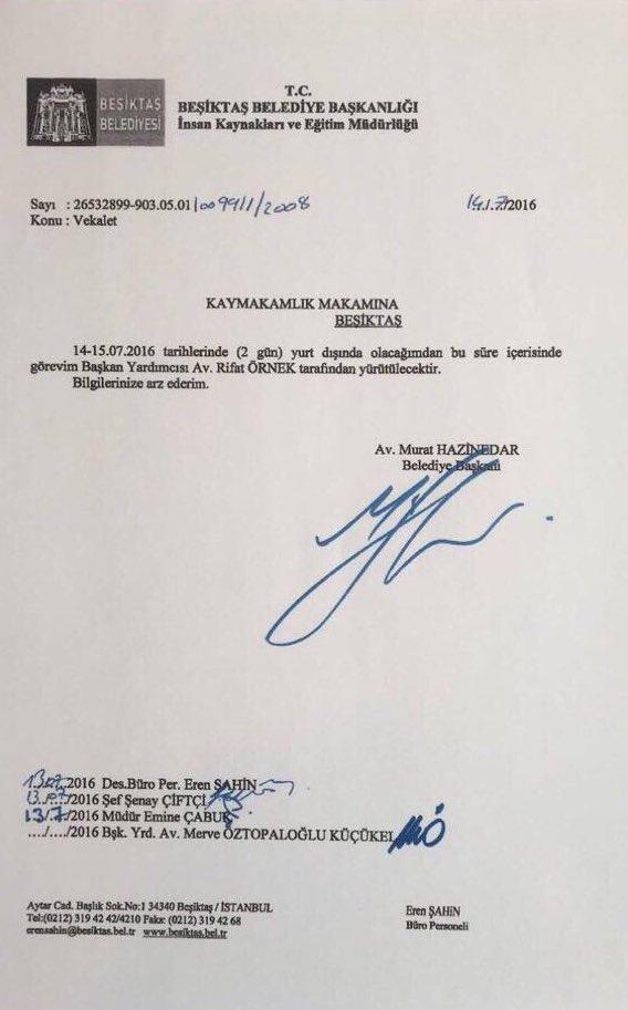 Murat Hazinedar 14 Temmuz'da yurt dışına çıkmıştı