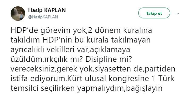 Hasip Kaplan siyaseti bıraktı