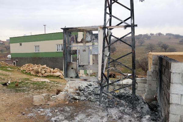 Mardin'de sahte sigorta takılan trafo yandı