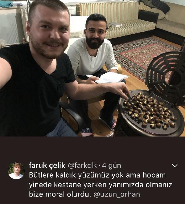 Öğrenci evine kestane yemeye giden rektör