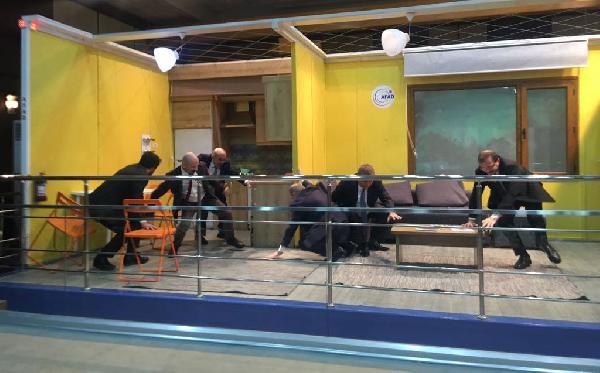 Başbakan Yardımcıları deprem tatbikatında