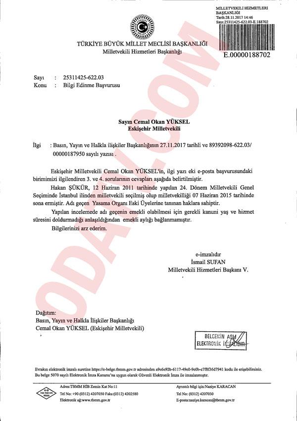 CHP'li vekilin teklifi: Hakan Şükür için KHK çıkarılsın