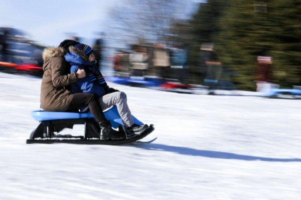 Uludağ'a kızak akını