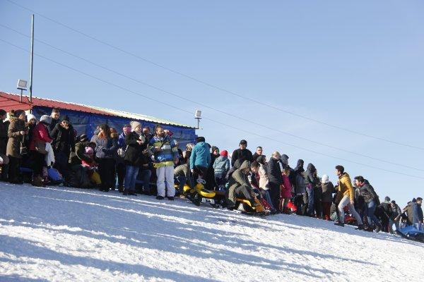 Uludağ'a kızak akını