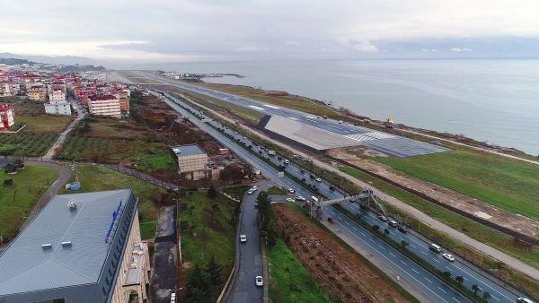 Trabzon'da kaza yapan Pegasus uçağının dehşet görüntüsü