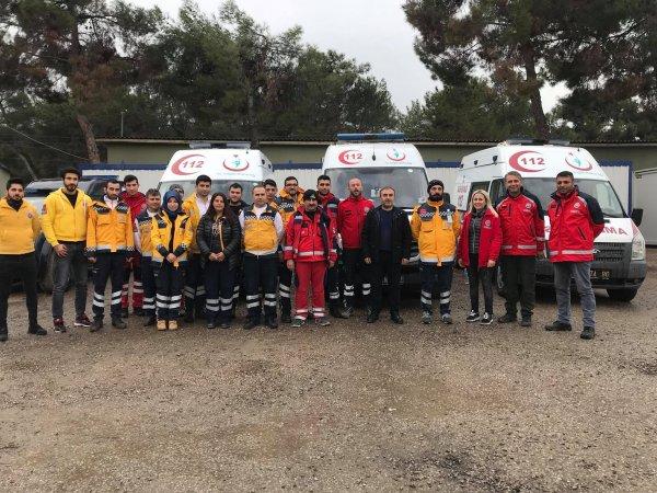 Suriye sınırına tıbbi müdahale personeli gönderildi