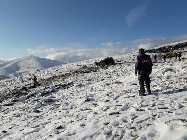 Isparta'daki uçak kazasından ilk görüntüler