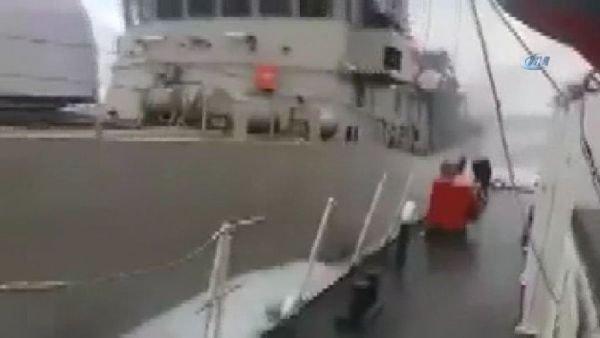 Yunan hücum botu Türk Sahil Güvenlik Botu'na çarptı