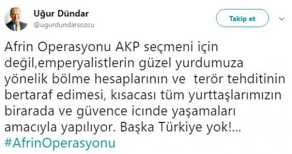 Uğur Dündar 'AKP'li oldun eleştirilerine' isyan etti